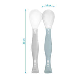 Гъвкави Лъжици 2Бр Сива+Синя --- BebeMama