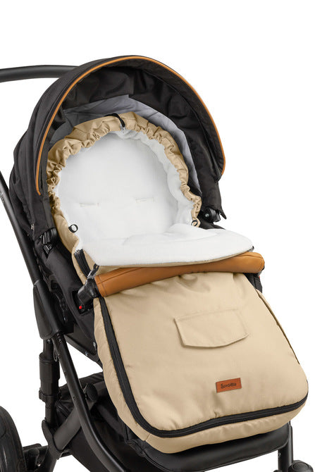 Чувалче За Детска Количка – Cappuccino Polar Fleece (95X40) --- BebeMama