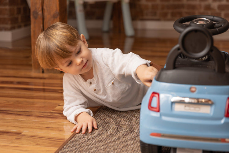 Кола За Каране Fiat 500 Син Caretero Toyz