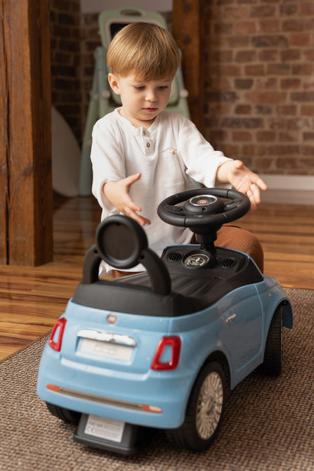 Кола За Каране Fiat 500 Син Caretero Toyz