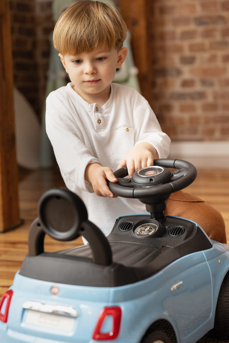 Кола За Каране Fiat 500 Син Caretero Toyz