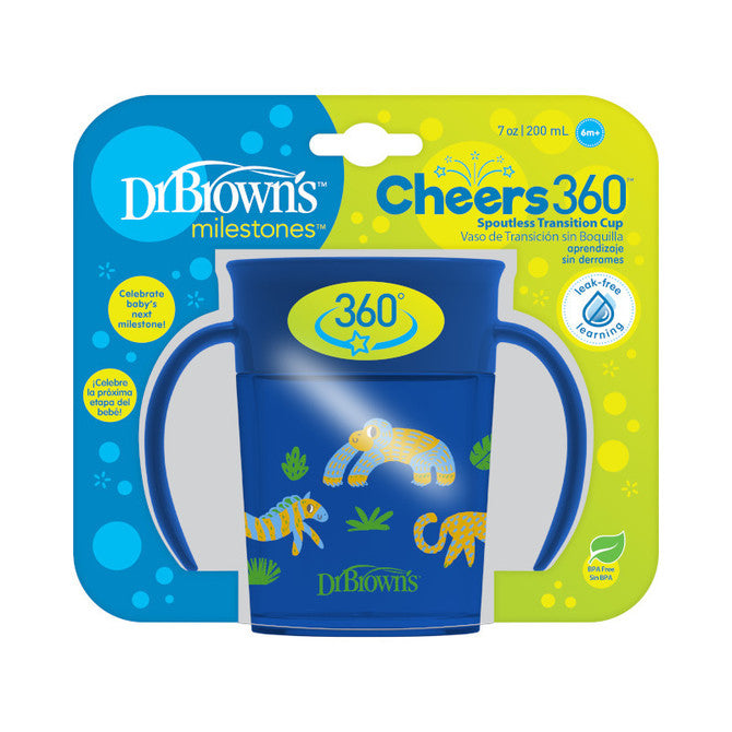 Cheers 360°-os Pohár Fogantyúval 200 ml. Kék