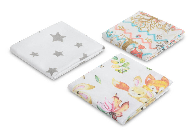 Пелена За Момиче (3 Бр.) 50X60 --- BebeMama