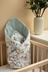 Пелена Waffle - Deers Mint 75Х75 --- BebeMama