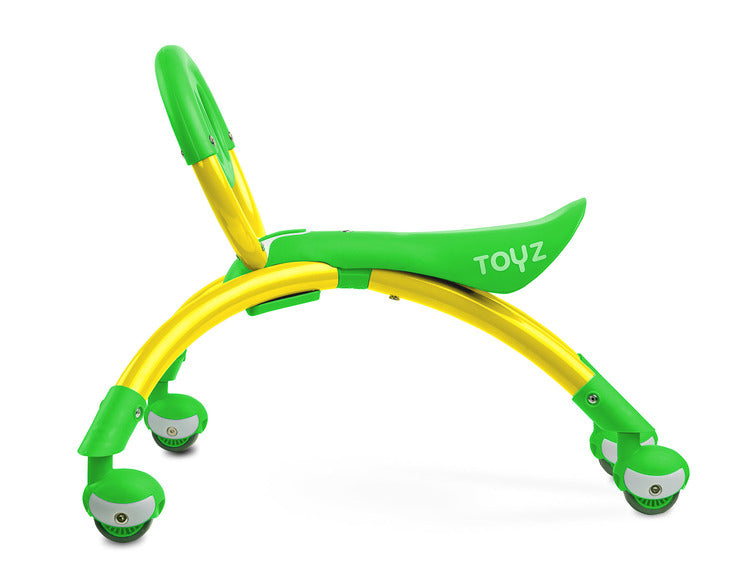 Количка за яздене Beetle 2В1 Тип Бръмбър Зелен Caretero Toyz --- BebeMama