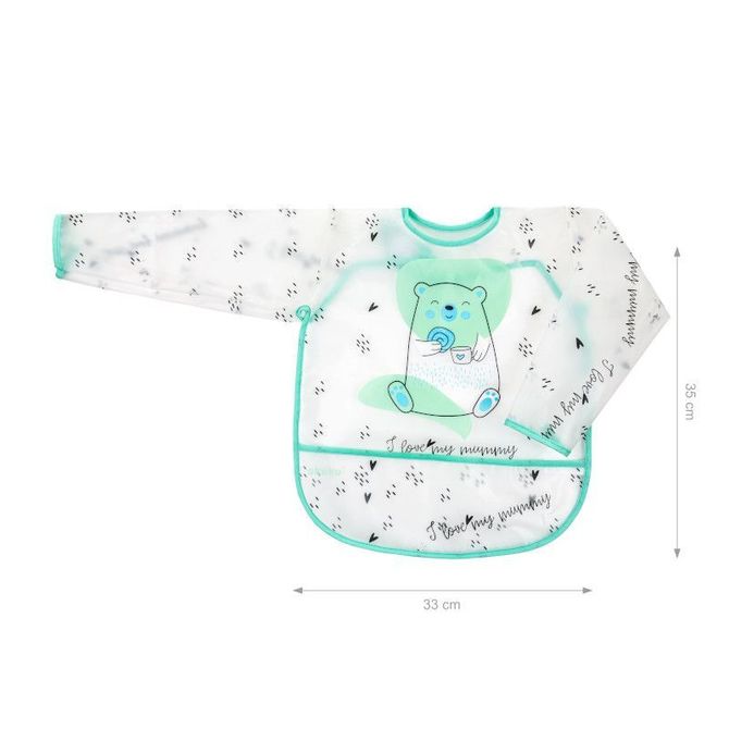 Bavetă cu mânecă lungă și închidere cu velcro 100% EVA (33 x 35 cm)