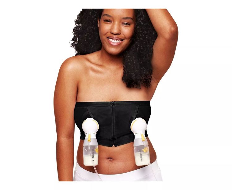 Корсет За Изцеждане На Гърдите Hands-Free Xl Черен --- BebeMama