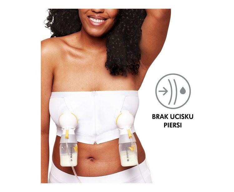 Корсет За Изцеждане На Гърдите Hands-Free S Бял --- BebeMama