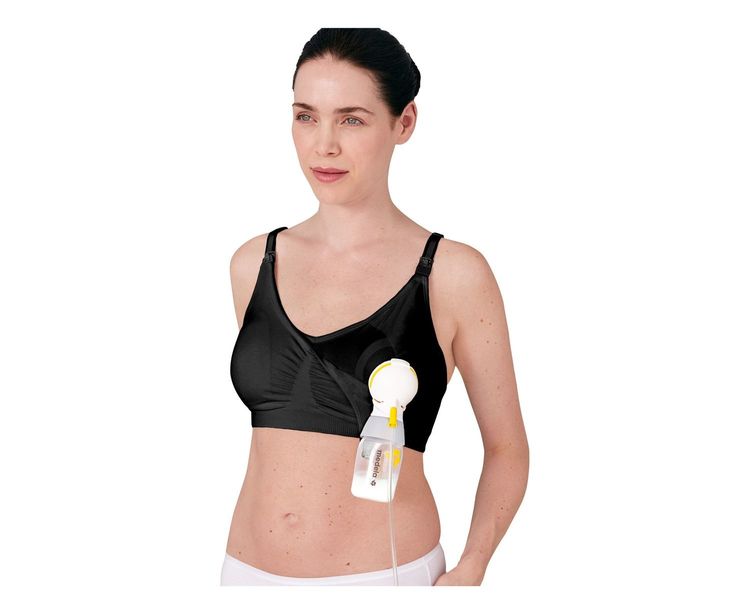 Сутиен За Кърмене И Изцеждане 3В1 S Черен --- BebeMama