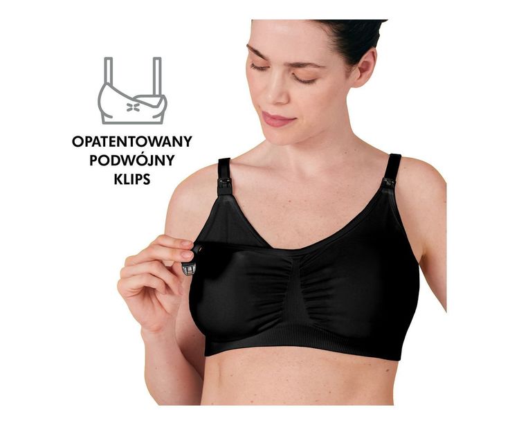 Сутиен За Кърмене И Изцеждане 3В1 S Черен --- BebeMama