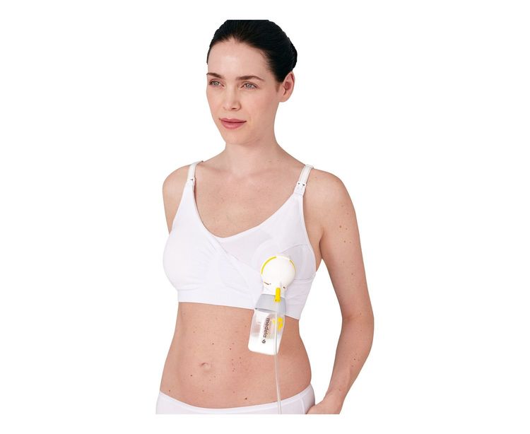 Сутиен За Кърмене И Изцеждане 3В1 S Бял --- BebeMama