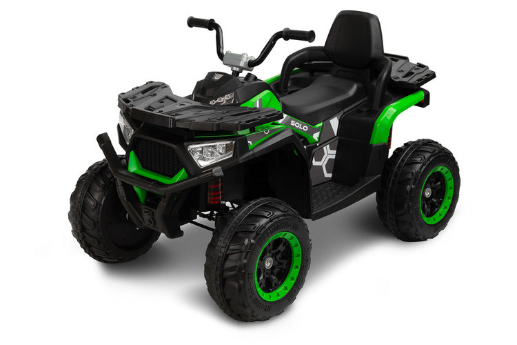 Vehicul Quad Solo cu baterie, verde
