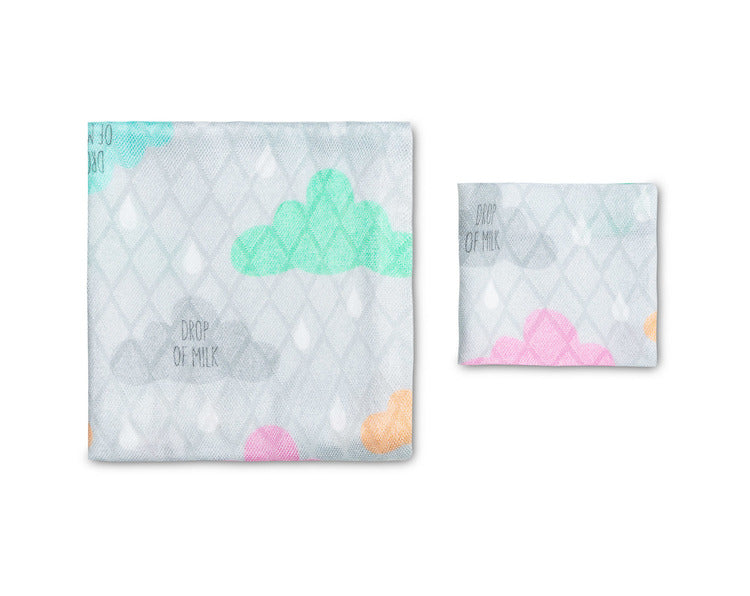 Комплект Бамбукови Пелени 30X35 / 75X75-Мляко --- BebeMama