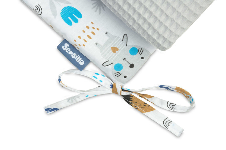 Обиколник За Детска Кошара - Горски Животни -Светло Сив --- BebeMama