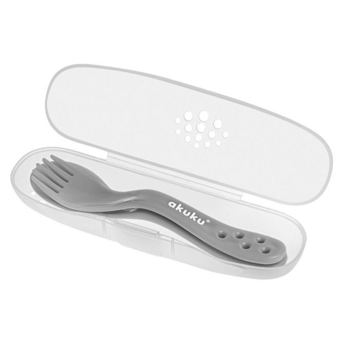 Комплект Прибори В Кутия Сив --- BebeMama