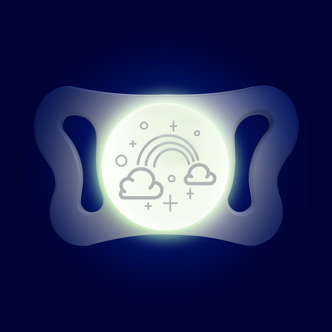 Залъгалка Physio Micro Glowing Silicone 0-2 - 2 Бр. --- BebeMama