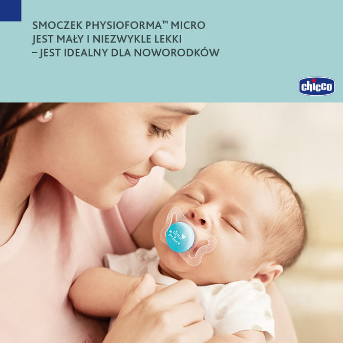 Залъгалка Physio Micro Glowing Silicone 0-2 - 2 Бр. --- BebeMama