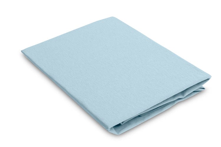 Cearșaf de pătuț Next To Me din bambus, albastru, 90x40cm