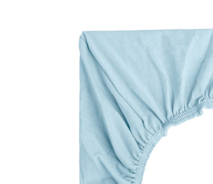 Cearșaf de pătuț Next To Me din bambus, albastru, 90x40cm