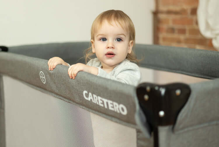 Сгъваема кошара с падаща страна Esti Graphite Caretero ПОД НАЕМ