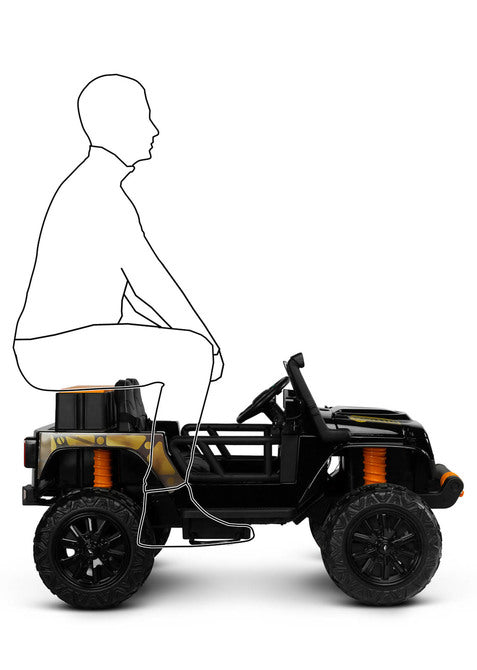 Inel auto cu baterie off-road, negru, Caretero Toyz