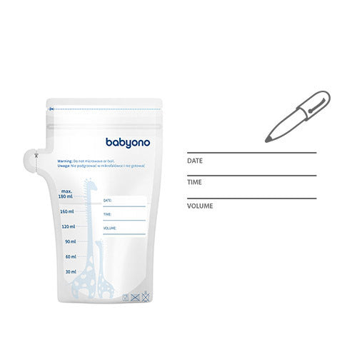 Pungi pentru depozitarea laptelui matern 180 ml 30 buc