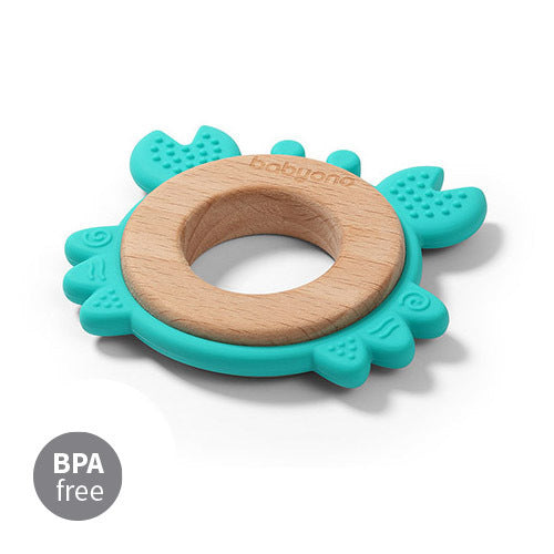 Дървена И Силиконова Гризалка Рак --- BebeMama
