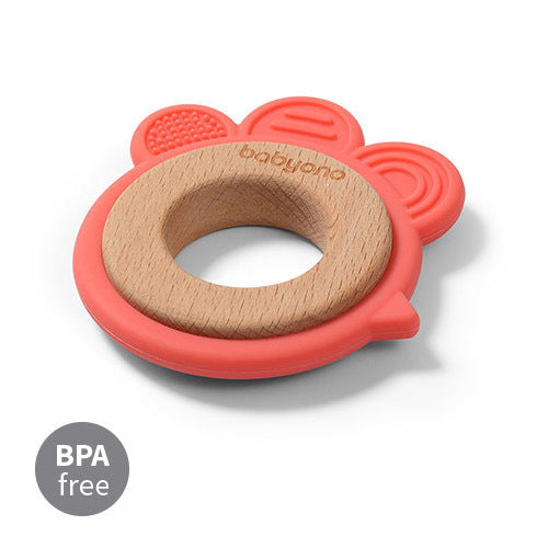 Дървена И Силиконова Гризалка Кокошка --- BebeMama