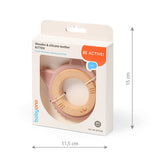 Дървена И Силиконова Гризалка Коте --- BebeMama