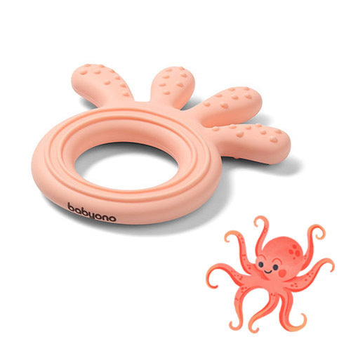 Силиконова Гризалка Octopus Pink --- BebeMama