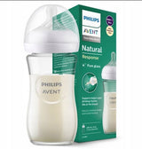 Стъклено Шише Philips Avent Natural Response 3.0 С Биберон 0+ М 120 Мл --- BebeMama