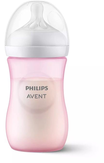 Бебешко Шише За Хранене Philips Avent Natural Response 260 Мл., 1+ Месеца Pink --- BebeMama