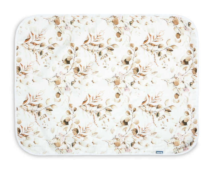 Муселинова Пелена Евкалипт / Бяло 80X100Cm --- BebeMama