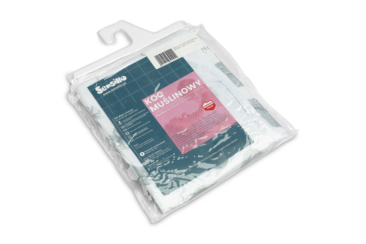 Муселинова Пелена С Пера / Бяло 80X100См --- BebeMama