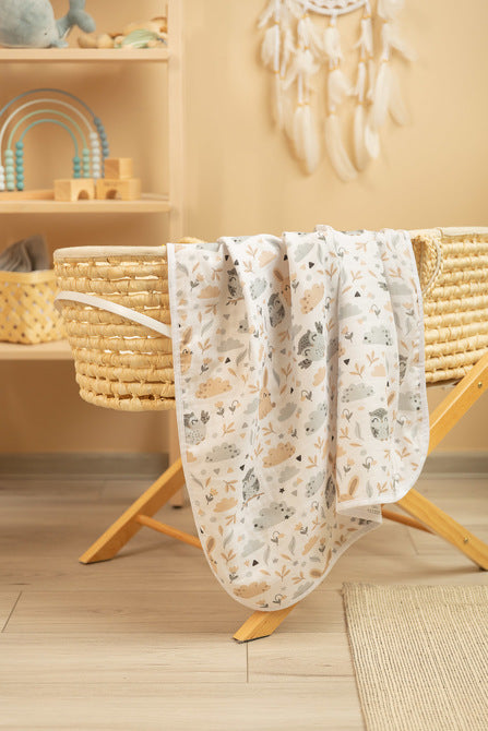 Муселинова Пелена Glade / Бяло 80X100Cm --- BebeMama