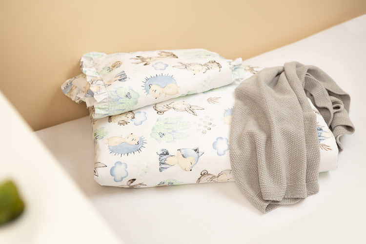 Set de lenjerie de pat 2 piese 100x135 cm Animale