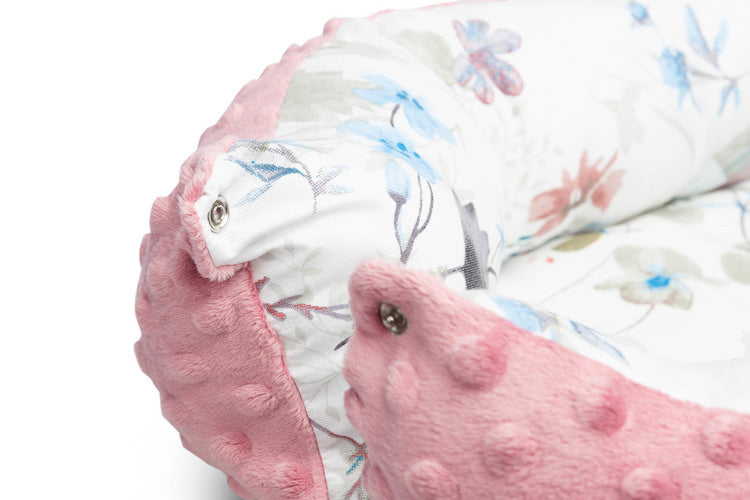 Бебешко Гнездо 70X30 Ретро Розови Листа --- BebeMama