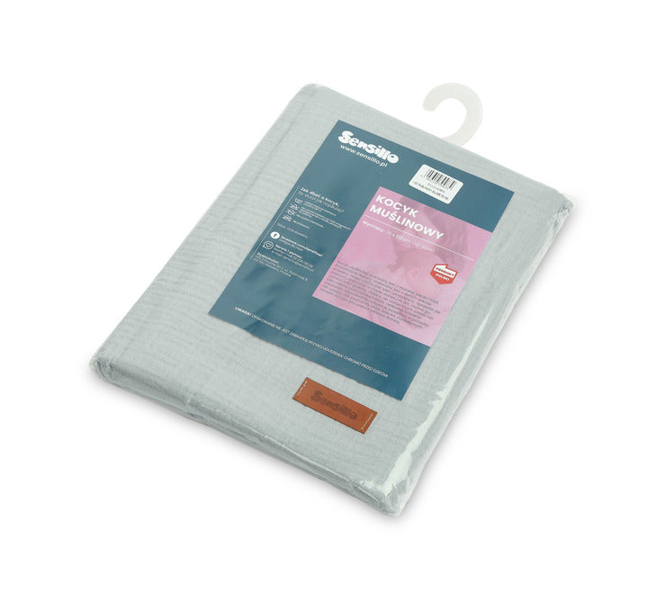 Муселинова Пелена Сребро 75Х100 --- BebeMama