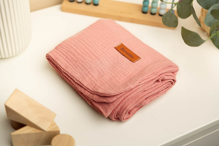 Муселинова Пелена- Розова -75Х100 --- BebeMama