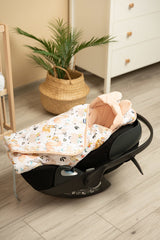 Пелена Xl Picnic Peach 115X115 --- BebeMama