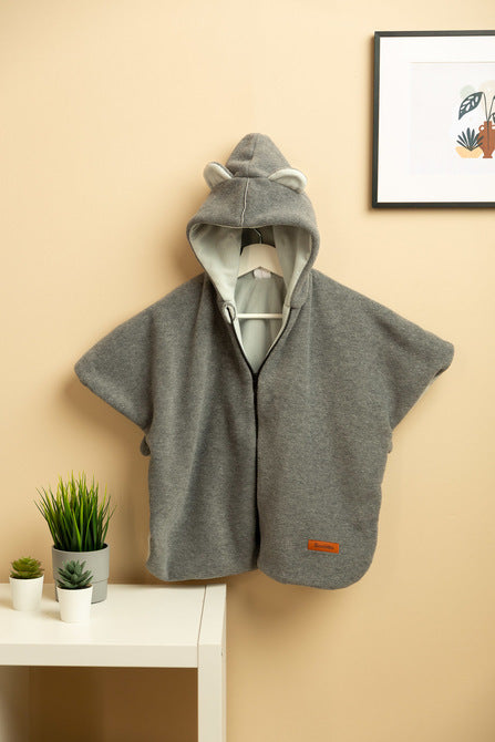 Пончо Grey Melange / Ash --- BebeMama