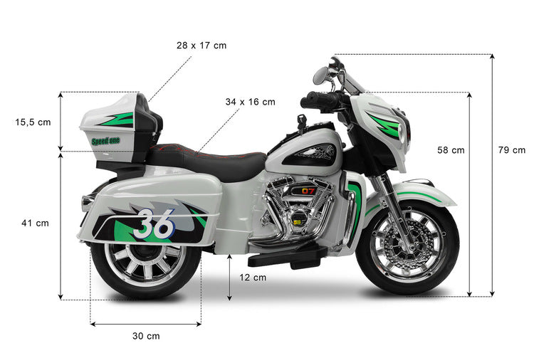 Акумулаторен Мотор Ride-Оn Vehicle Rit Черен Caretero Toyz