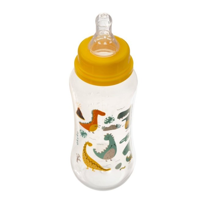 Biberon 250 ml cu tetină din silicon 0M+