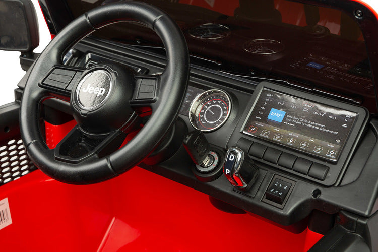 Офроуд Акумулаторен Автомобил Jeep Rubicоn Червен Caretero Toyz --- BebeMama