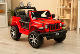 Офроуд Акумулаторен Автомобил Jeep Rubicоn Червен Caretero Toyz --- BebeMama