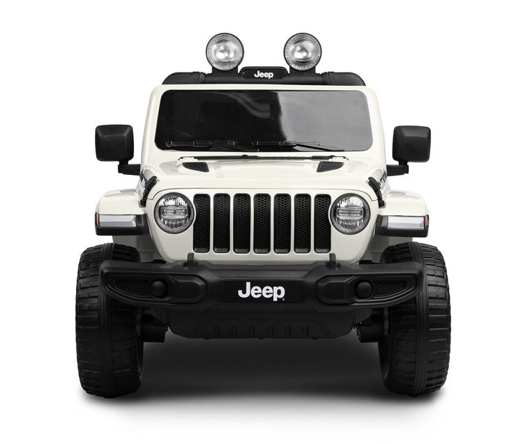 Офроуд Акумулаторен Автомобил Jeep Rubicоn Бял Caretero Toyz --- BebeMama