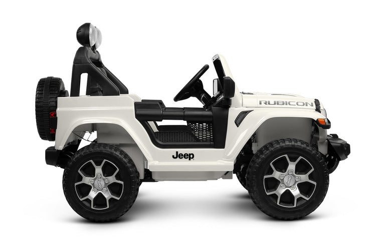Офроуд Акумулаторен Автомобил Jeep Rubicоn Бял Caretero Toyz --- BebeMama