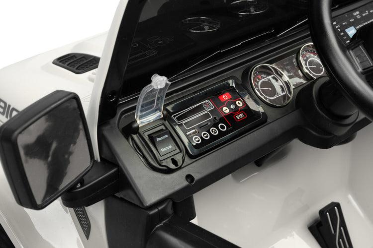 Офроуд Акумулаторен Автомобил Jeep Rubicоn Бял Caretero Toyz --- BebeMama