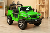 Офроуд Акумулаторен Автомобил Jeep Rubicоn Зелен Caretero Toyz --- BebeMama