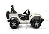 Офроуд Акумулаторен Автомобил Jeep Rubicоn Бял Caretero Toyz